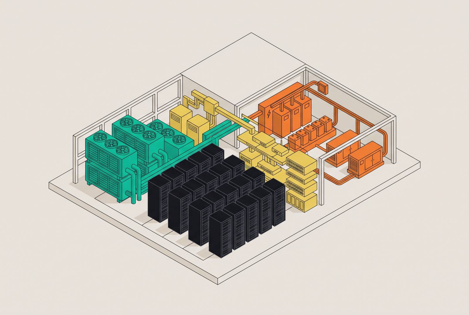 Cover illustration for “Data Center CapEx Breakdown by System Category”