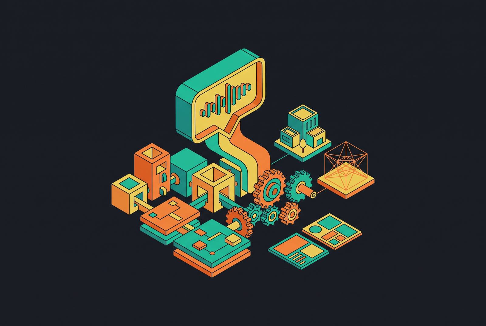 Cover illustration for “Natural Language Interfaces for Design Automation Platforms”