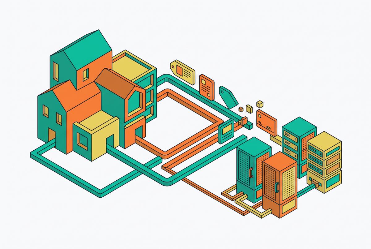 Cover illustration for “Structured Asset Data Requirements for DCIM-Ready BIM Handoff”