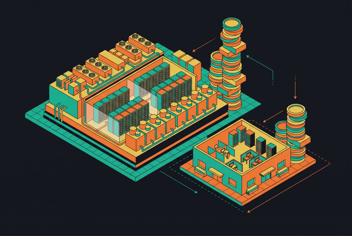 Cover illustration for “Cost of AI Data Center Construction vs Standard Enterprise Build”