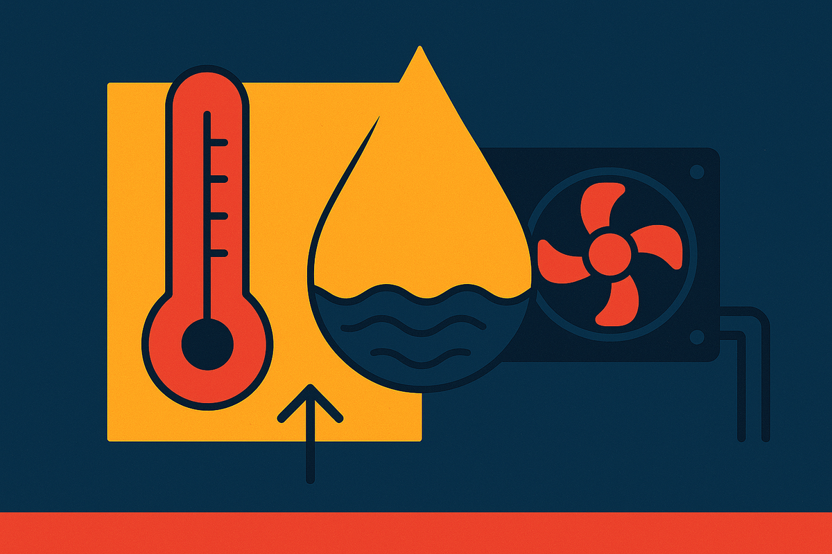 Cover illustration for “Water Usage Effectiveness Targets and Cooling Technology Trade-Offs”