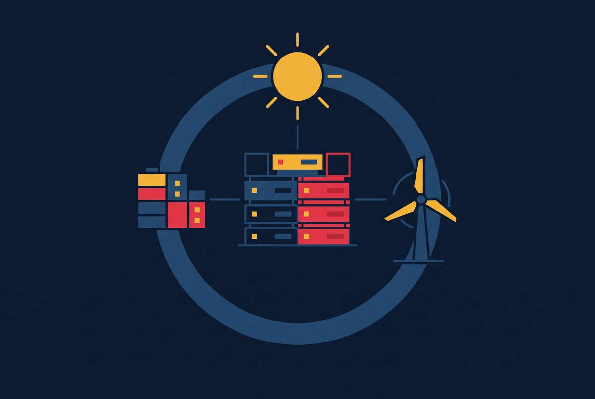 Cover illustration for “24/7 Carbon-Free Energy Matching for Data Center Operators”