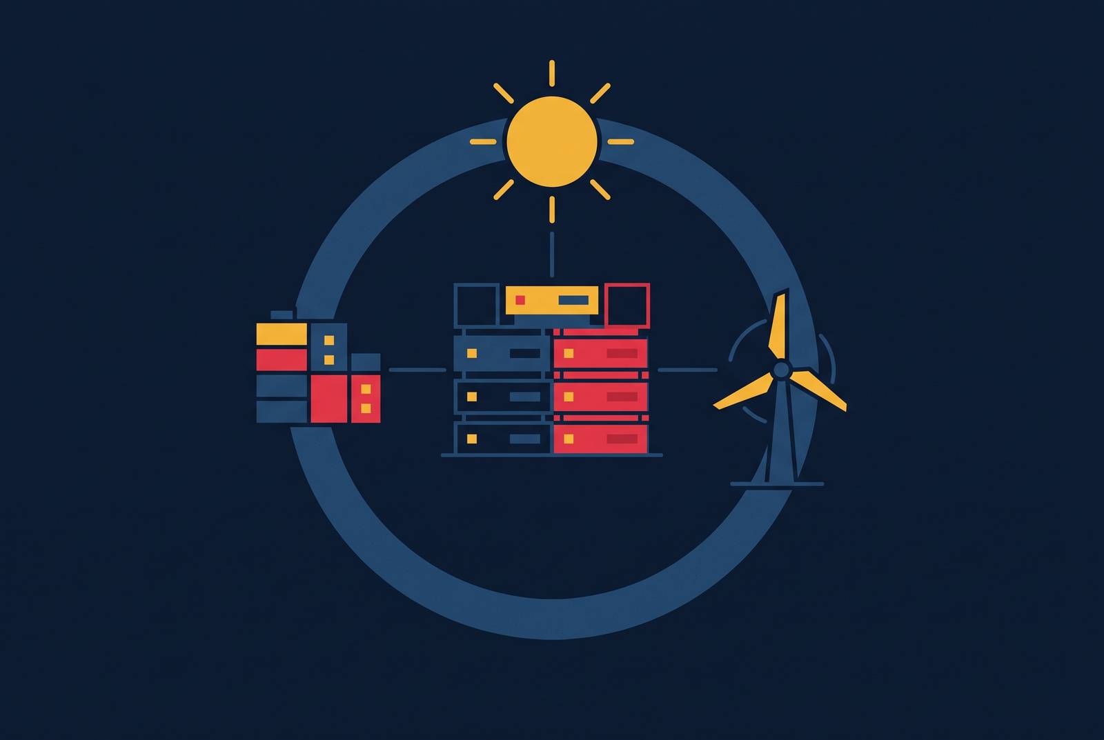 Cover illustration for “24/7 Carbon-Free Energy Matching for Data Center Operators”