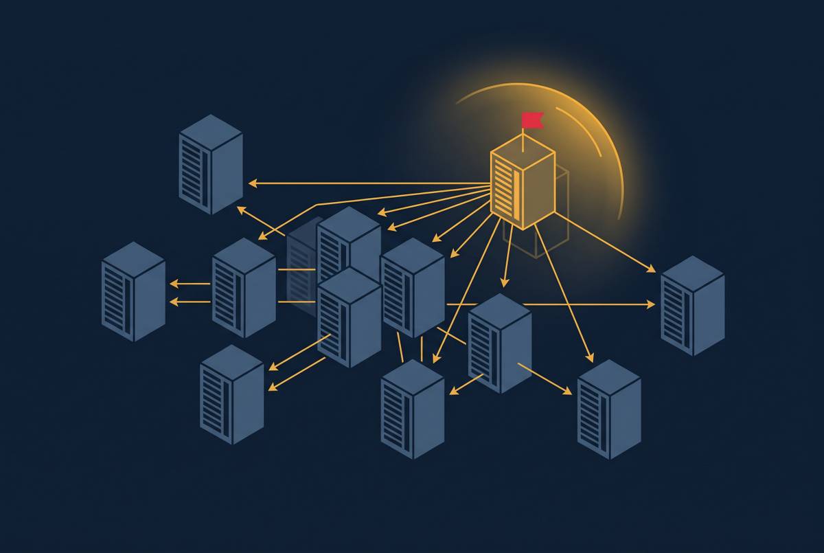 Cover illustration for “Automated Change Propagation as a Portfolio Governance Requirement After Rack Moves”