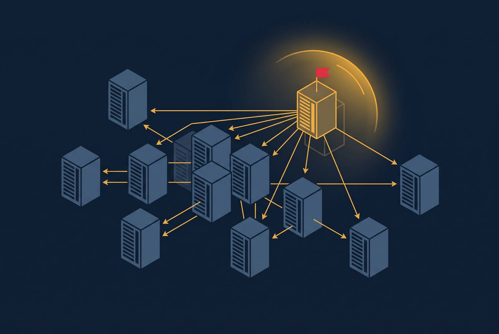 Cover illustration for “Automated Change Propagation as a Portfolio Governance Requirement After Rack Moves”