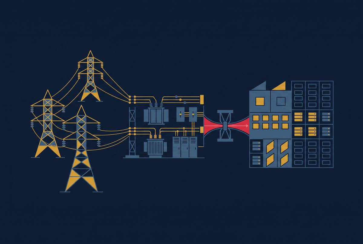 Cover illustration for “Utility Substation Capacity as a Site Gating Constraint”