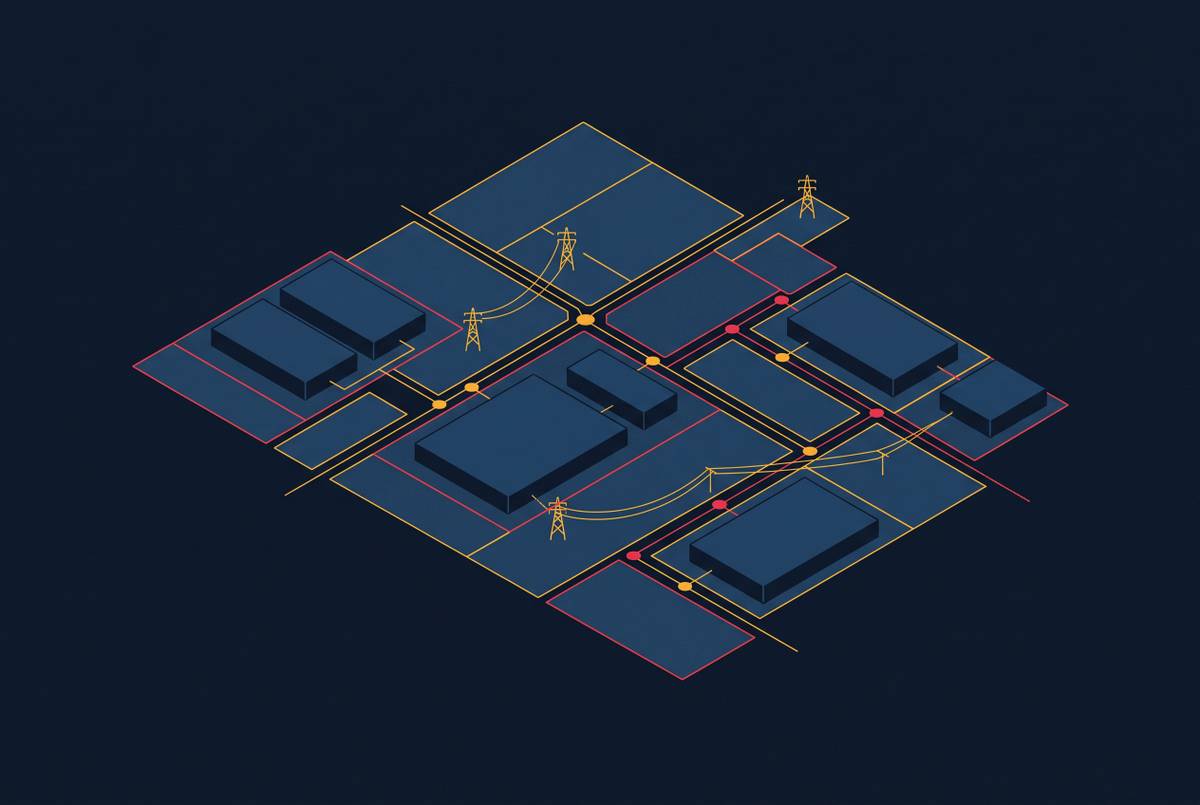 Cover illustration for “Land Assemblage Strategies for Campus-Scale Data Center Development”