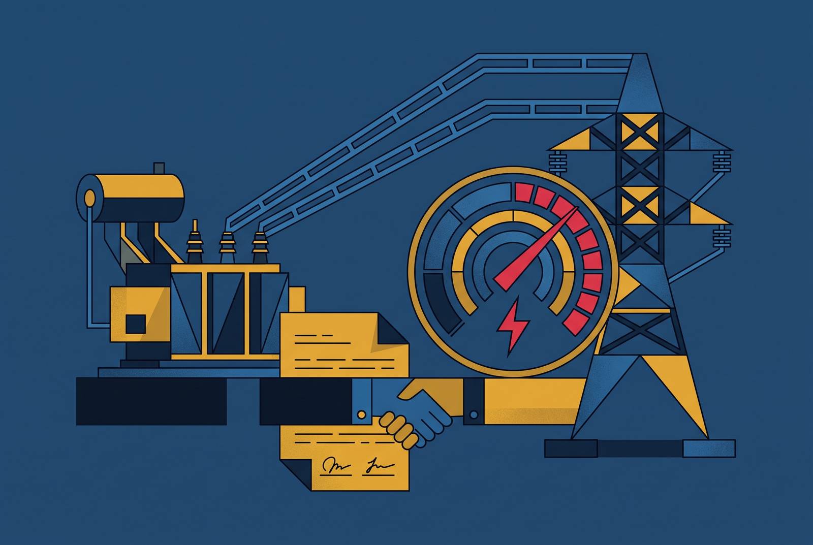 Cover illustration for “Power Capacity Reservation Fees and Utility Tariff Negotiations”