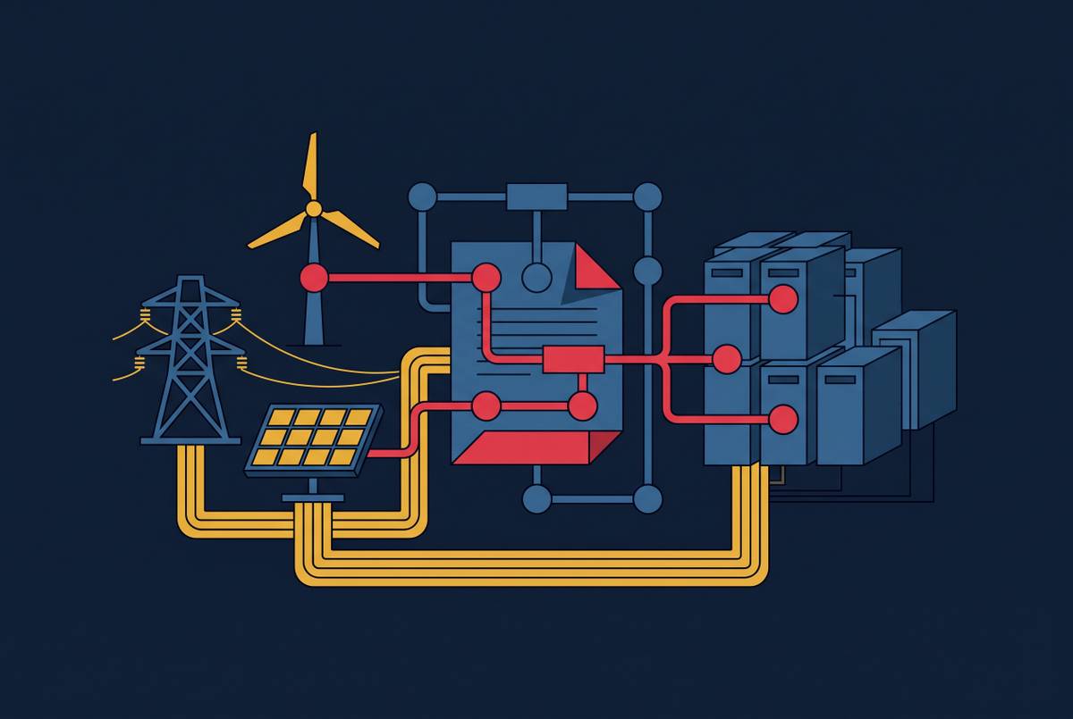 Cover illustration for “Power Purchase Agreement Structures for Data Center Operators”