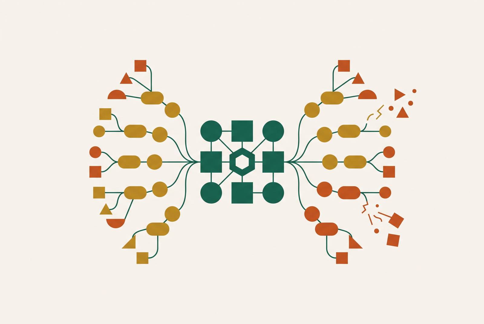 Cover illustration for “AI Vendor Subprocessor Chains and Third-Party Exposure”