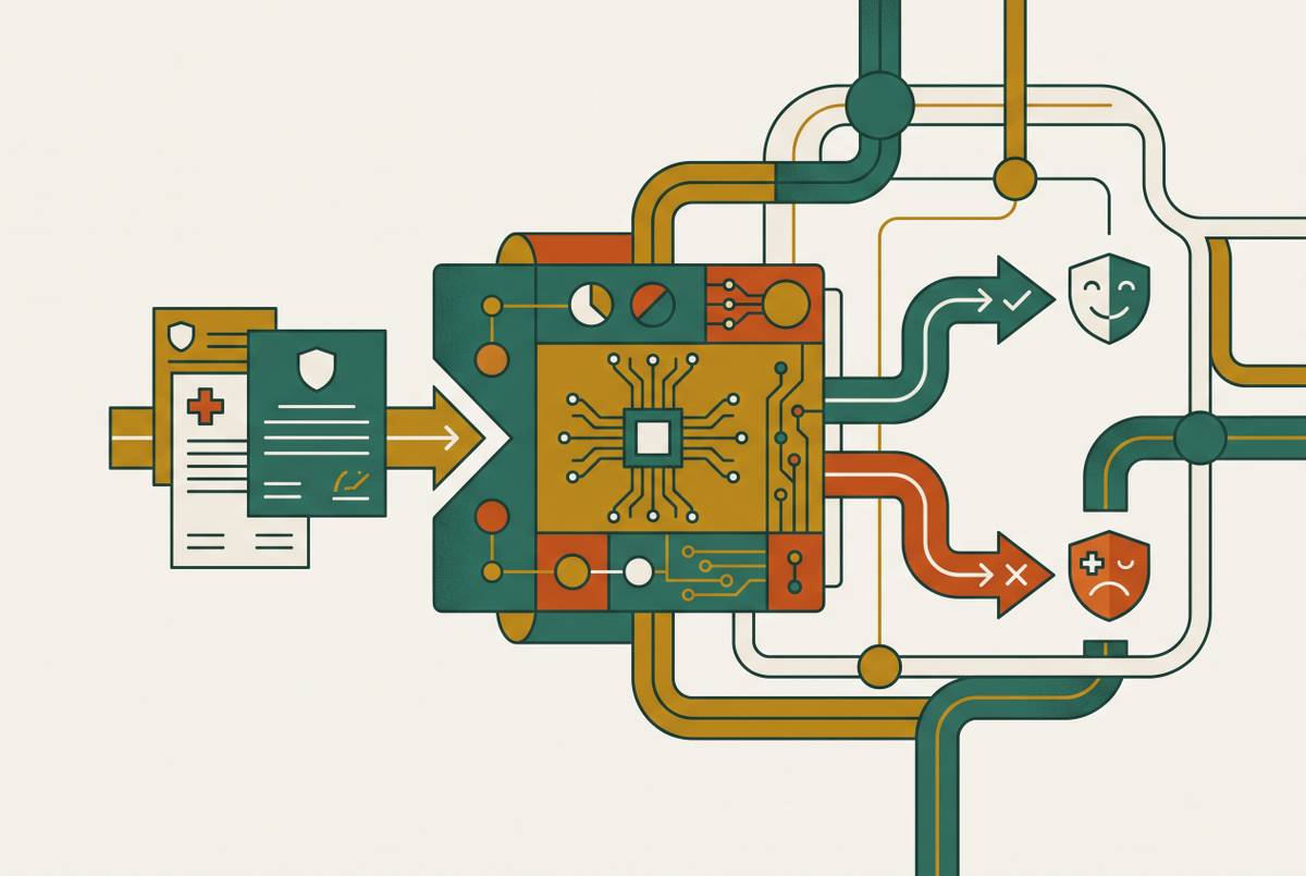 Cover illustration for “AI Deployment in Medicare Advantage Prior Authorization”