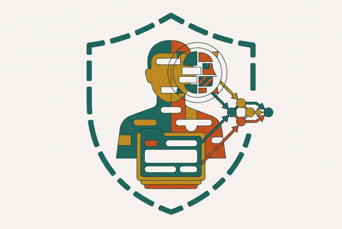 Cover illustration for “HIPAA Gaps in Regulating AI Inference on De-Identified Data”