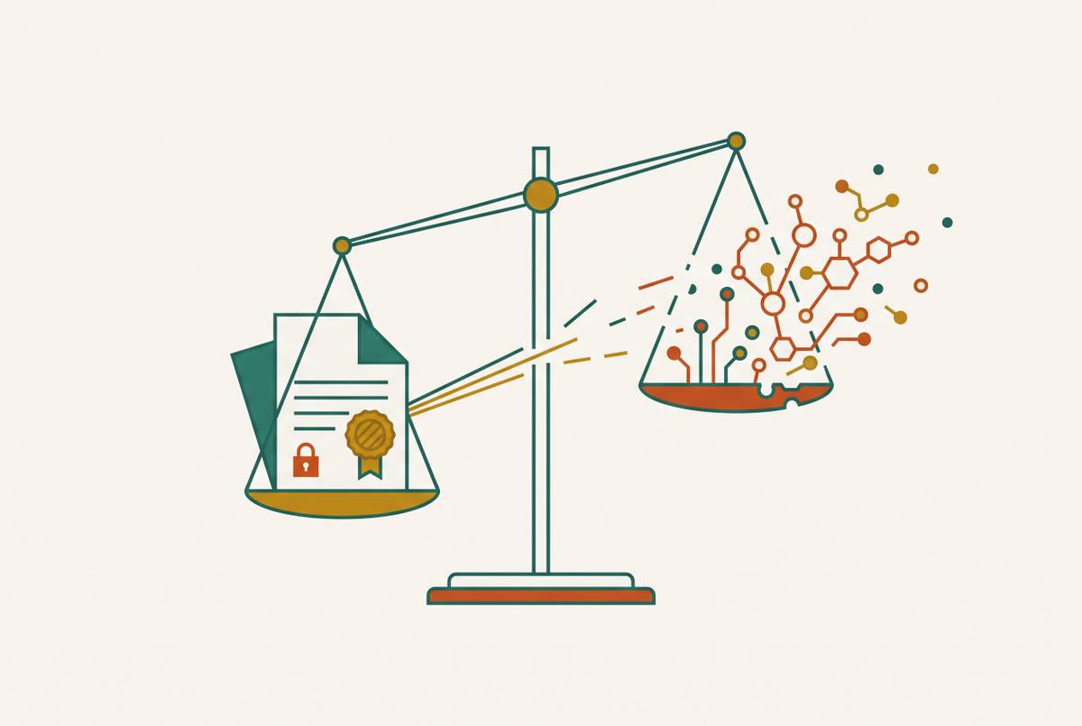 Cover illustration for “Attorney-Client Privilege Risks in Legal AI Platforms”