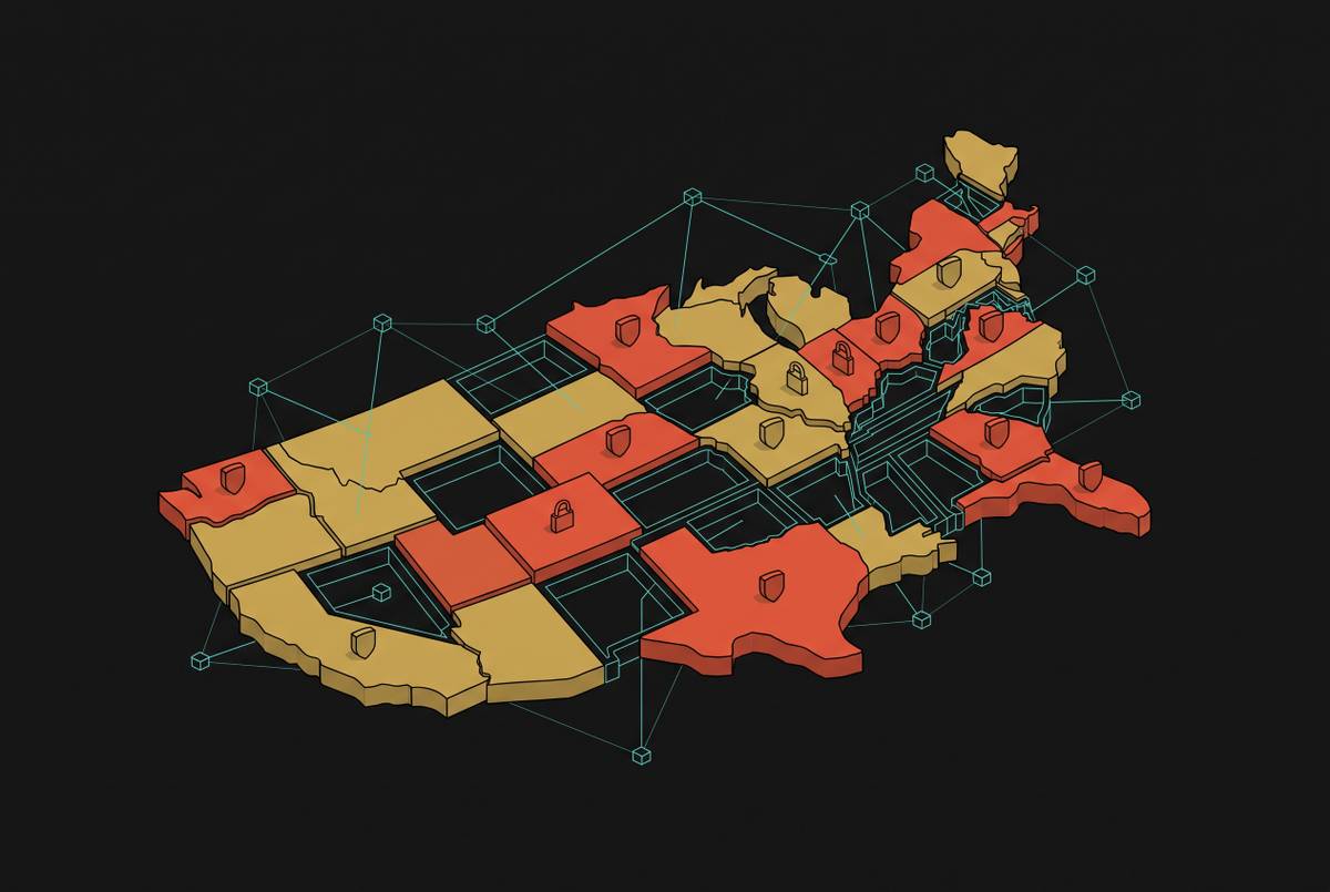 Cover illustration for “State Privacy Laws and Their AI Coverage Gaps”