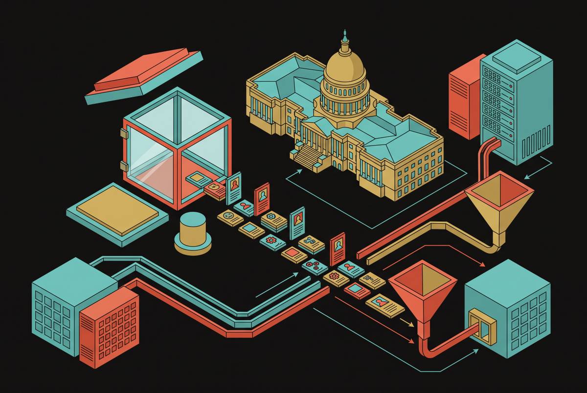 Cover illustration for “The Absence of a US Federal AI Privacy Law”