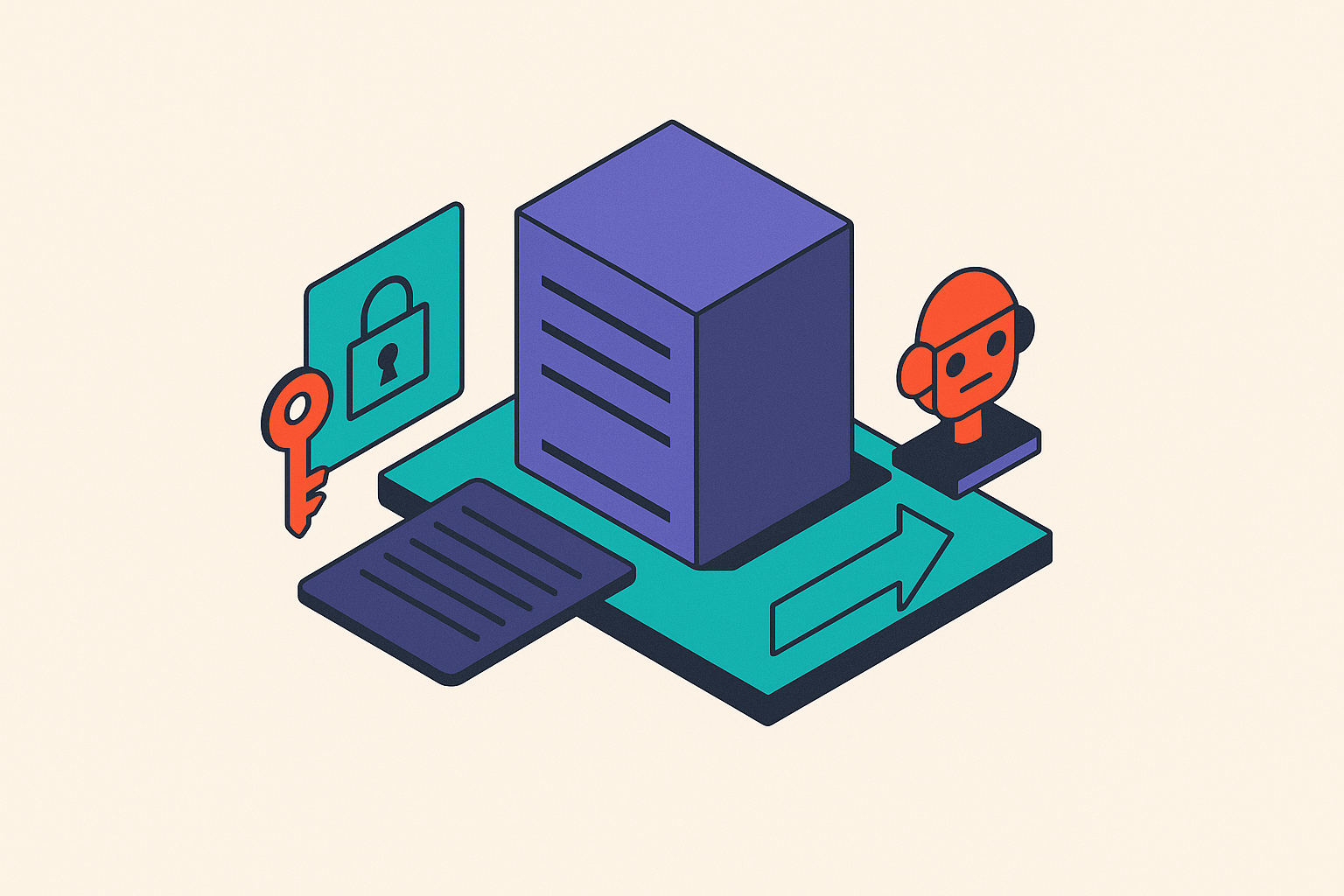 Cover illustration for “Post-Quantum Cryptography Migration for AI Inference APIs”