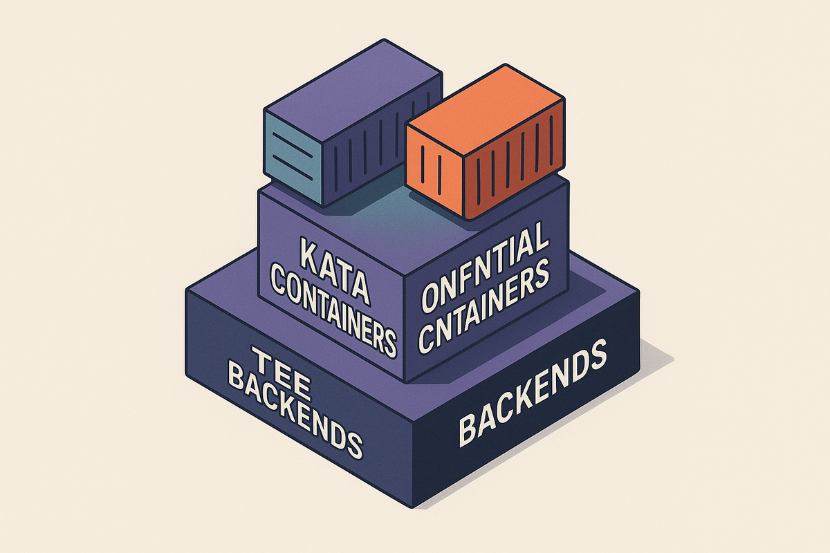 Cover illustration for “Confidential Containers with Kata Containers and TEE Backends”
