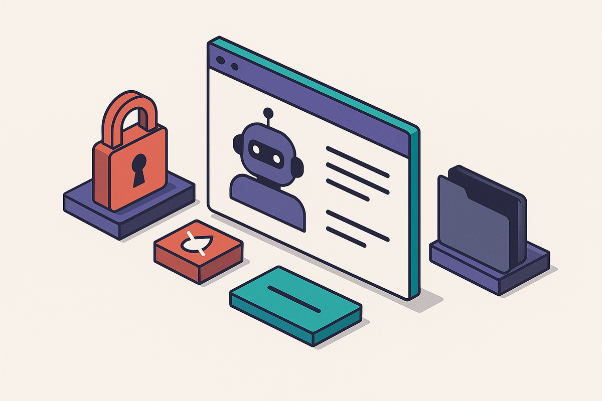Cover illustration for “Preventing Sensitive Data Leakage in Enterprise AI Copilot Configurations”