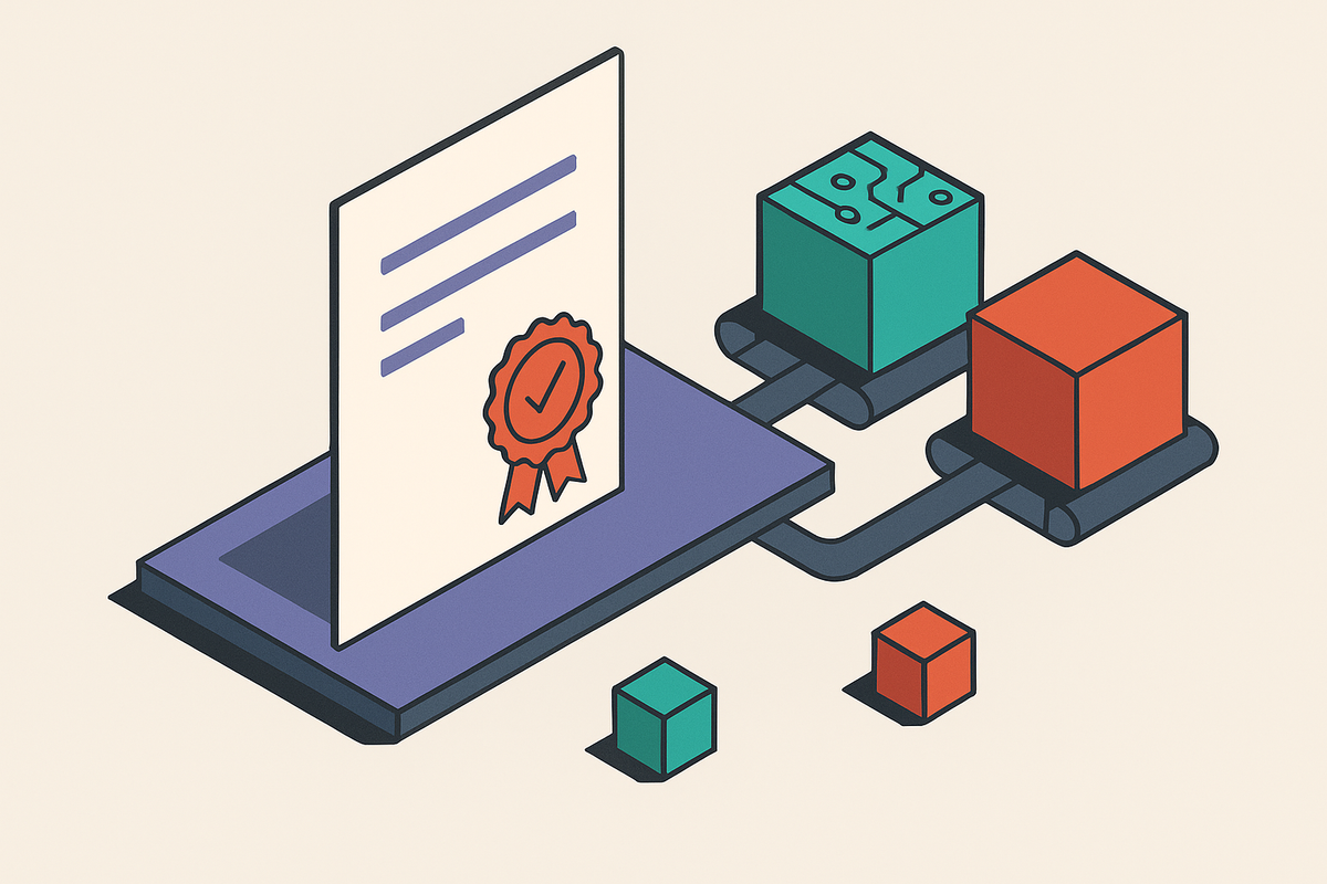 Cover illustration for “in-toto Attestation for AI Supply Chains”