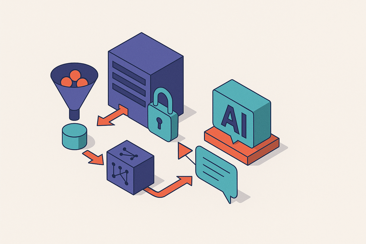 Cover illustration for “Differential Privacy Mechanisms in Large Language Model Fine-Tuning”