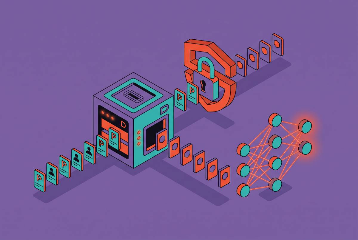 Cover illustration for “When Synthetic Data Actually Protects Privacy in AI Training”