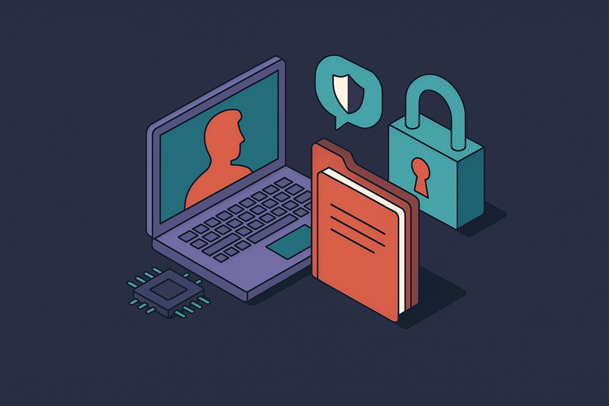 Cover illustration for “Private AI for Source Protection in Investigative Journalism”
