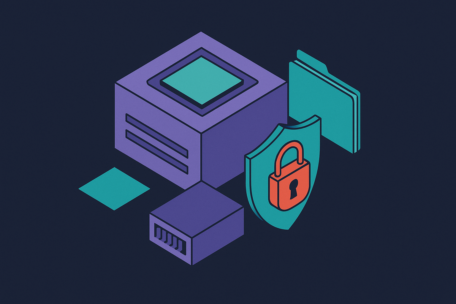 Cover illustration for “Securing the CUDA Driver Stack in Confidential GPU Deployments”