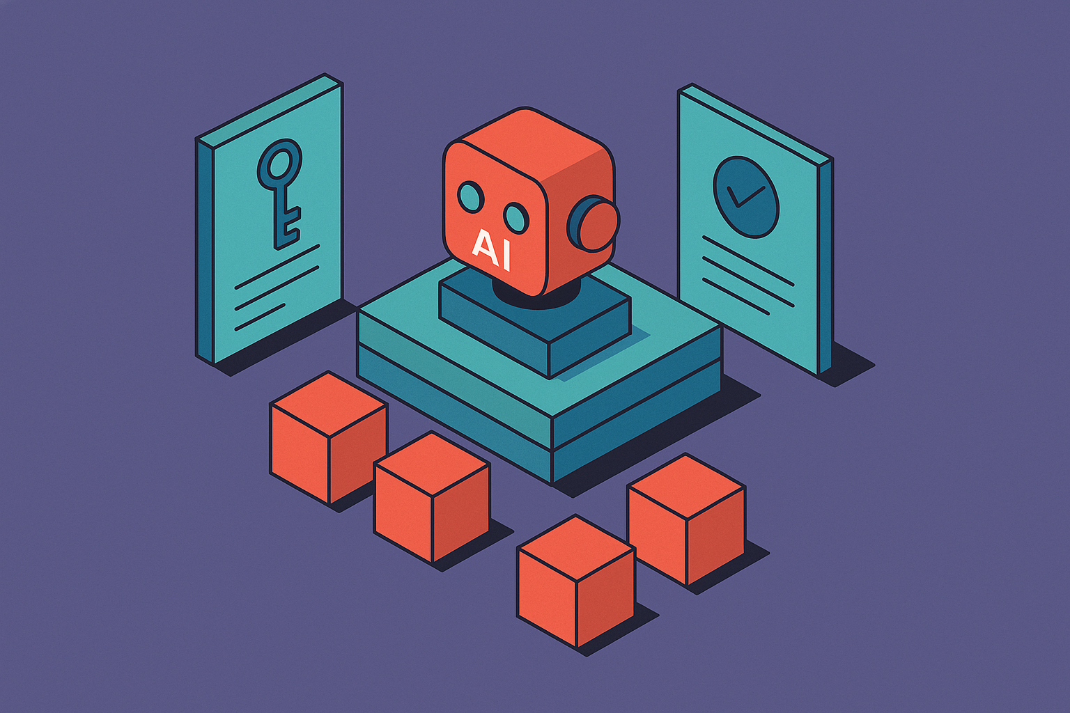 Cover illustration for “Zero-Knowledge Proofs for Verifiable AI Model Behavior”