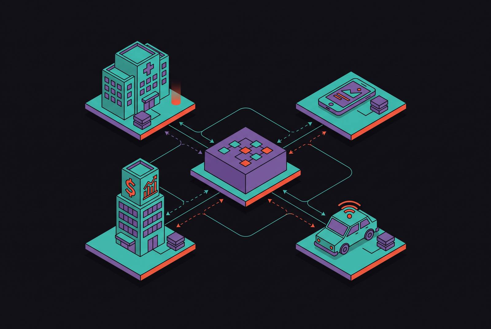 Cover illustration for “Where Federated Learning Is Actually Being Deployed”