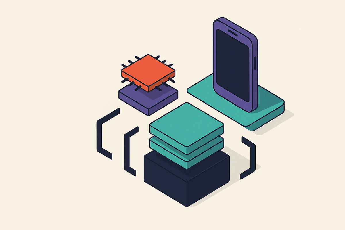 Cover illustration for “ARM CCA Realms as a TEE Model for Mobile and Edge AI”