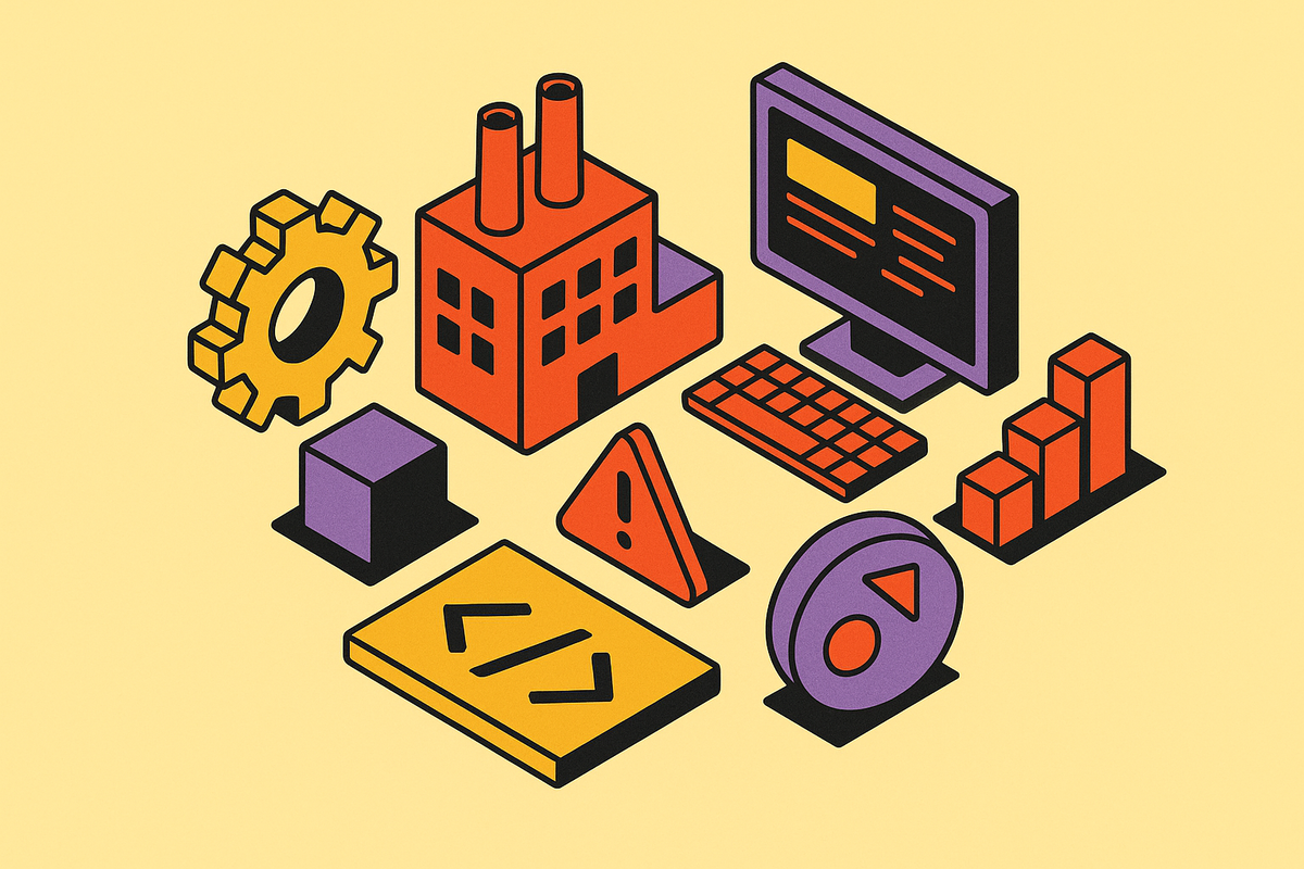 Cover illustration for “Software Factory Architecture for Agentic Engineering Teams”
