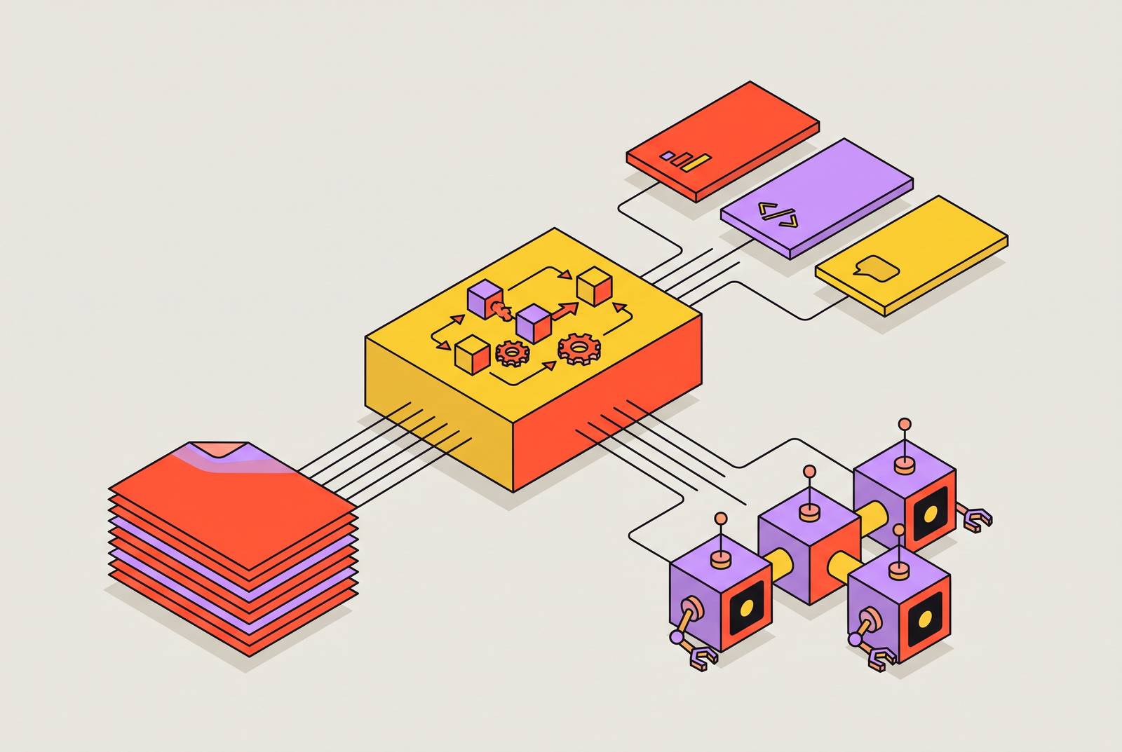 Cover illustration for “Transcript Analysis Pipelines for AI Coding Agents”