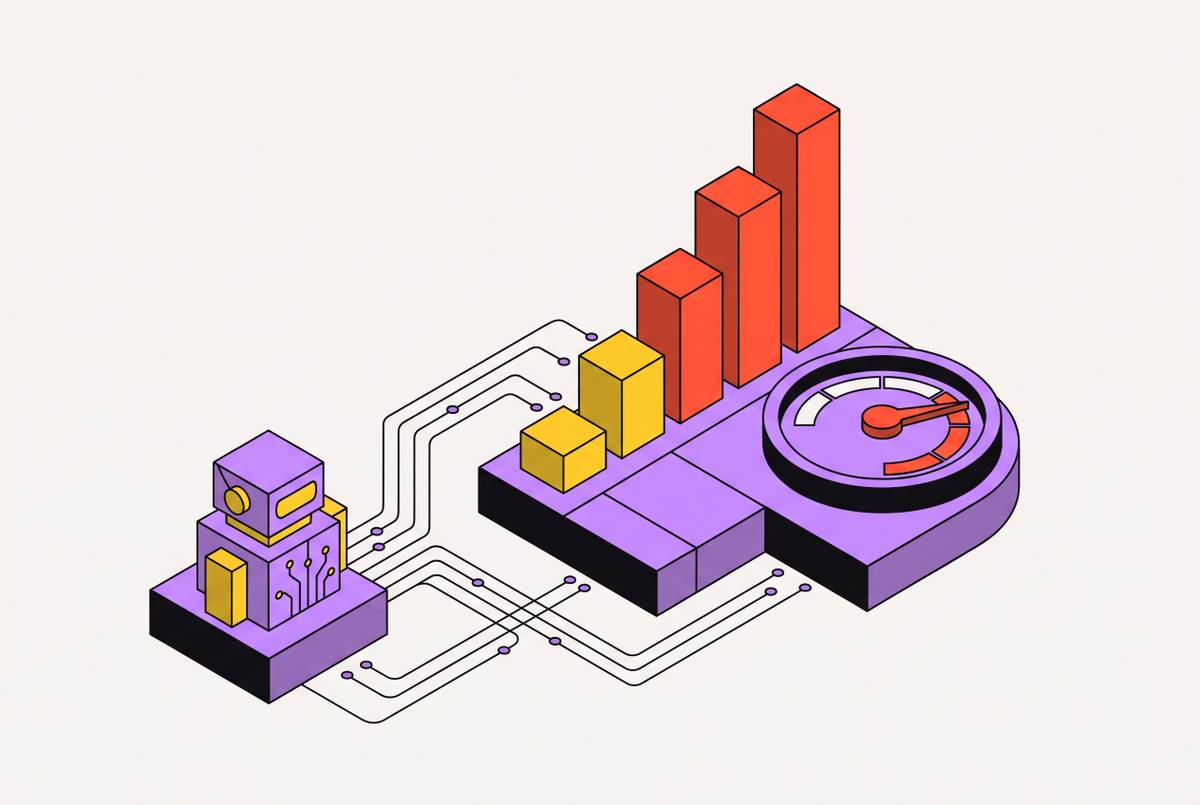 Cover illustration for “Engineering Velocity Metrics That Account for AI Agent Contributions”