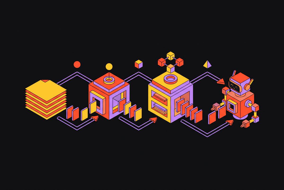 Cover illustration for “Transcript Analysis Pipelines for AI Coding Agents”