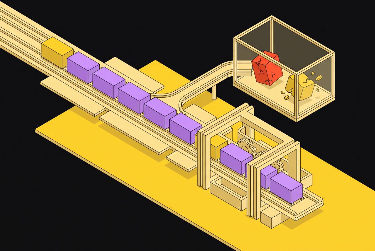 Cover illustration for “Flaky Test Quarantine in High-Throughput Merge Queues”