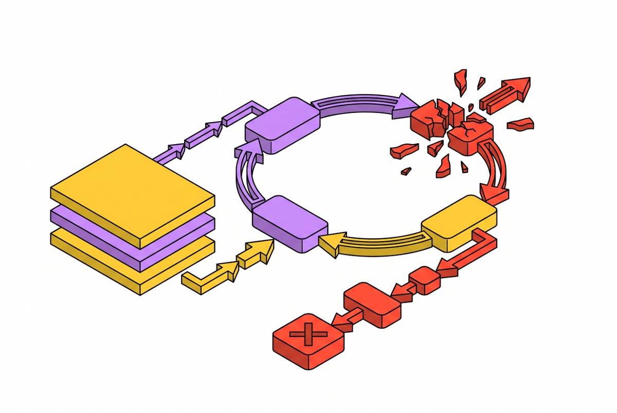 Cover illustration for “Detecting Reasoning Loops and Agent Failures in Transcripts”