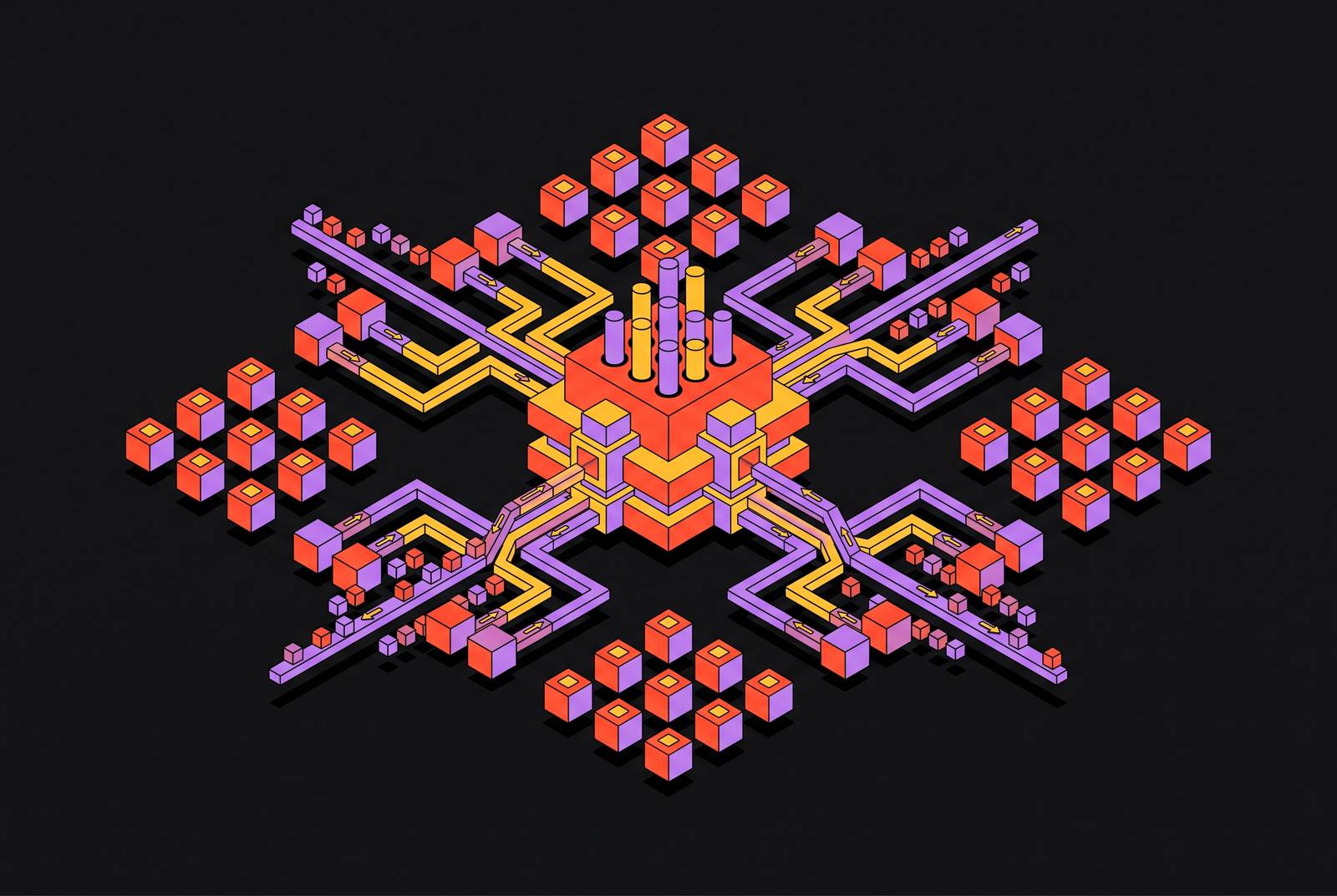 Cover illustration for “GitHub Sync Architecture for High-Frequency Agent Commits”