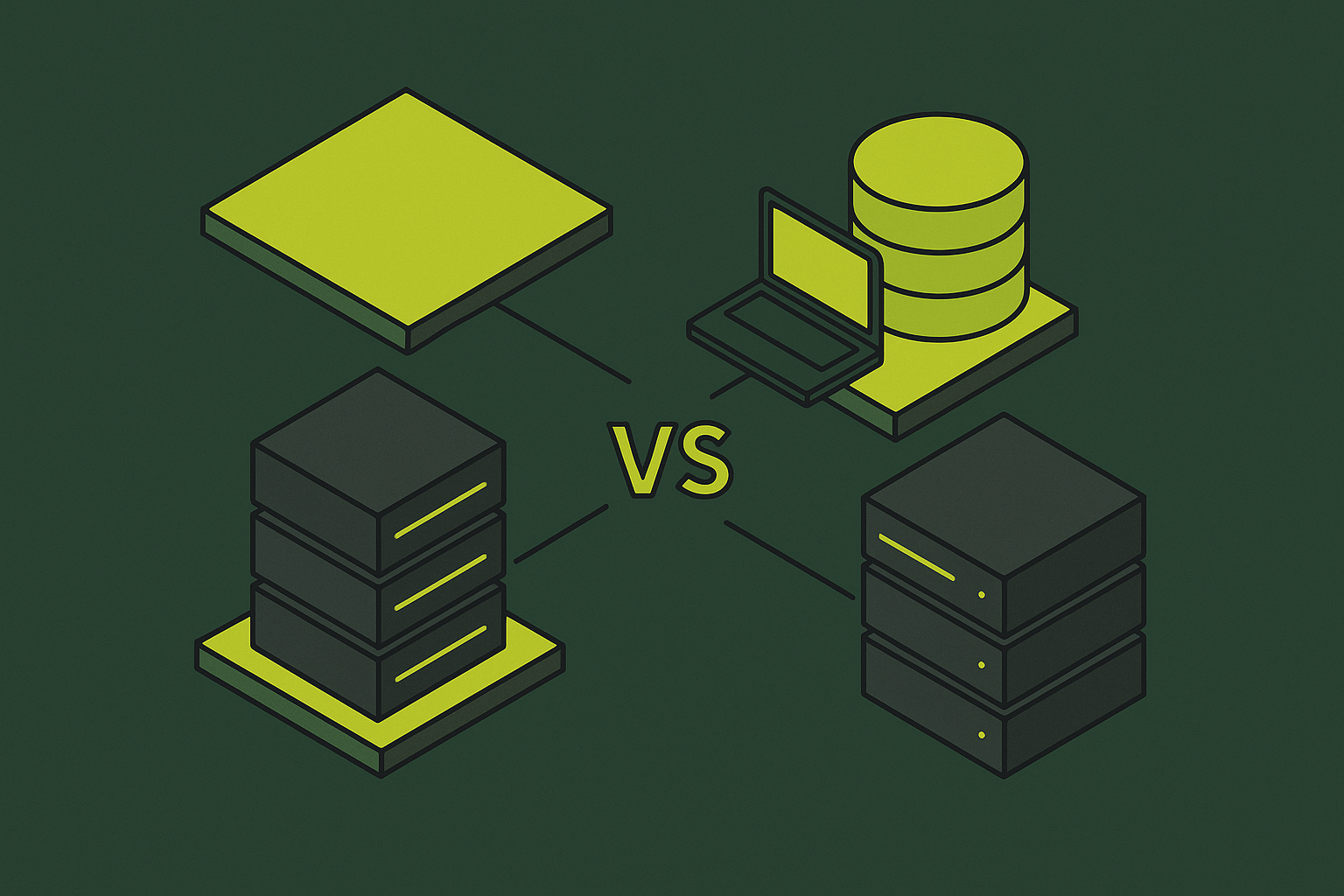 Cover illustration for “Composable Infrastructure vs Hyper-Converged Infrastructure for Dev Platforms”