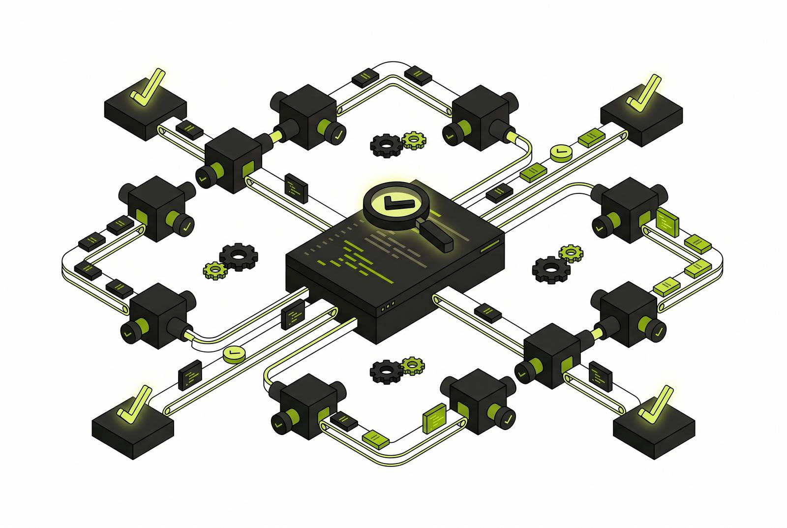 Cover illustration for “Automated Code Review Tools for Agentic Pipelines”