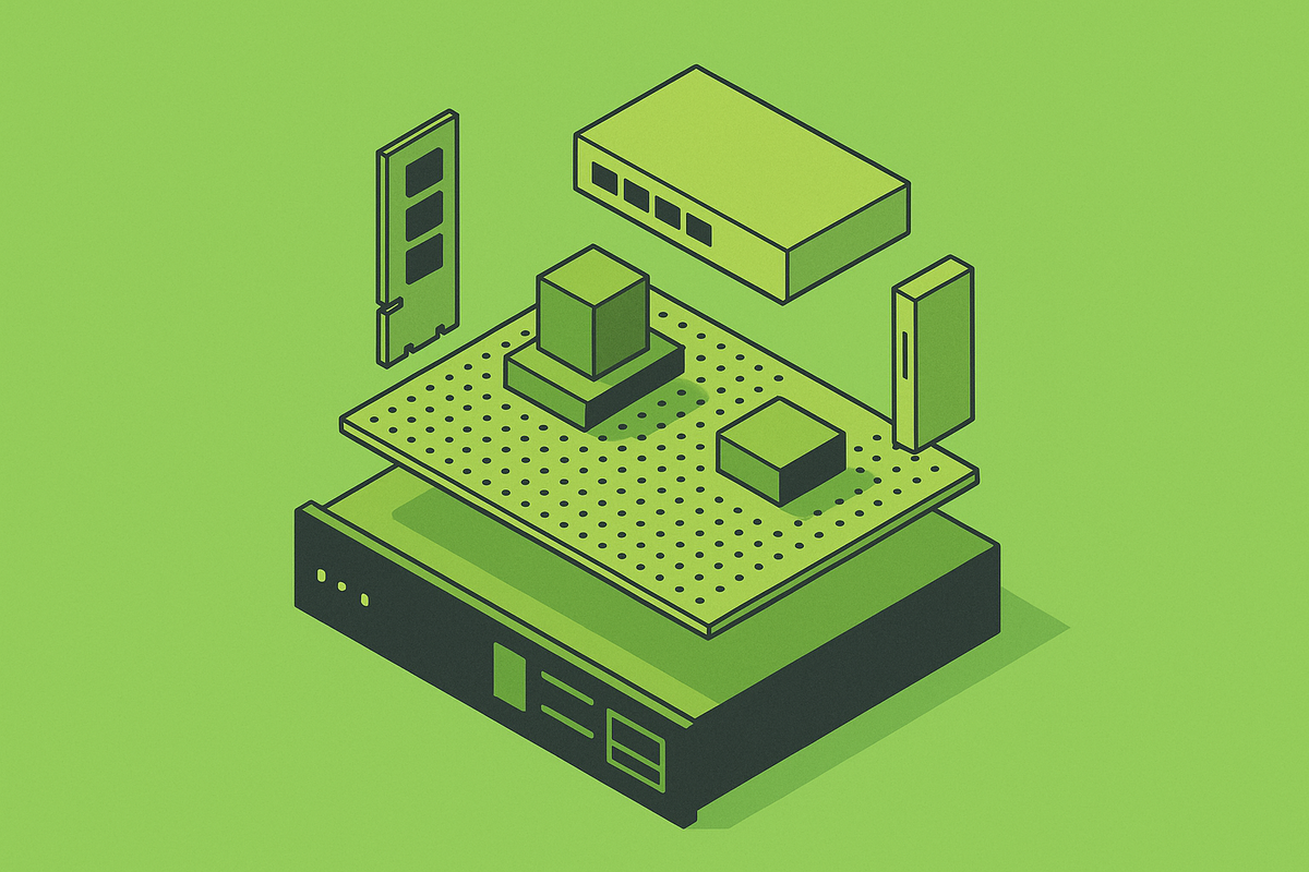 Cover illustration for “How Composable Infrastructure Actually Gets Assembled at the Component Level”