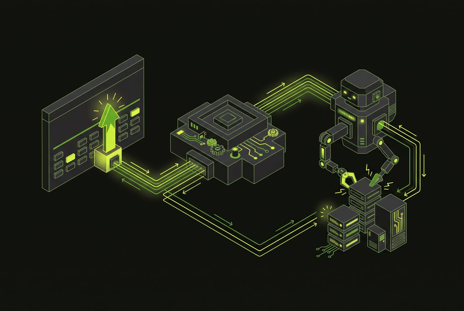 Cover illustration for “SLO Breach Workflows That Feed AI Agent Remediation”