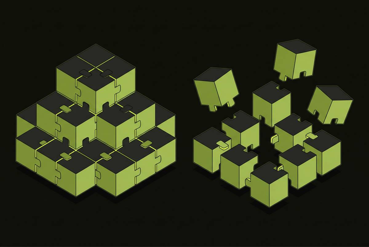 Cover illustration for “What Separates a Composable Infrastructure Vendor From a DevOps Platform With Loose Parts”