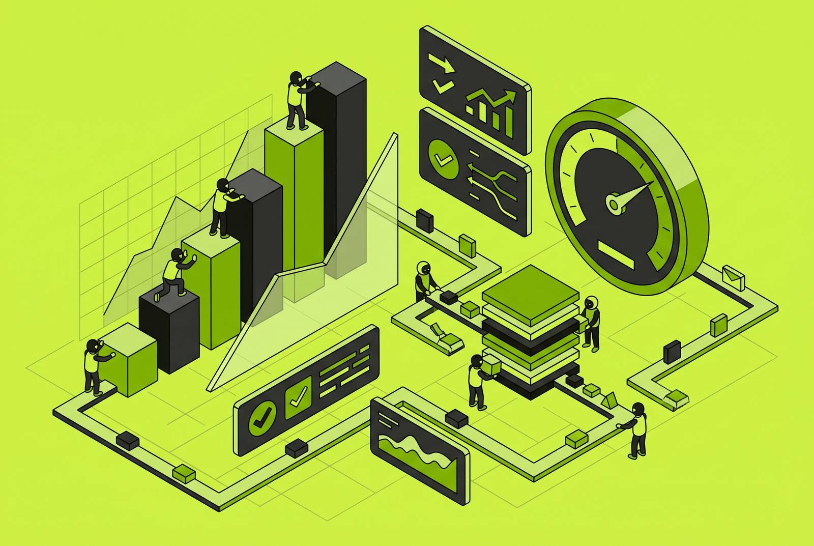 Cover illustration for “Engineering Velocity Metrics That Reflect Agent Contributions”