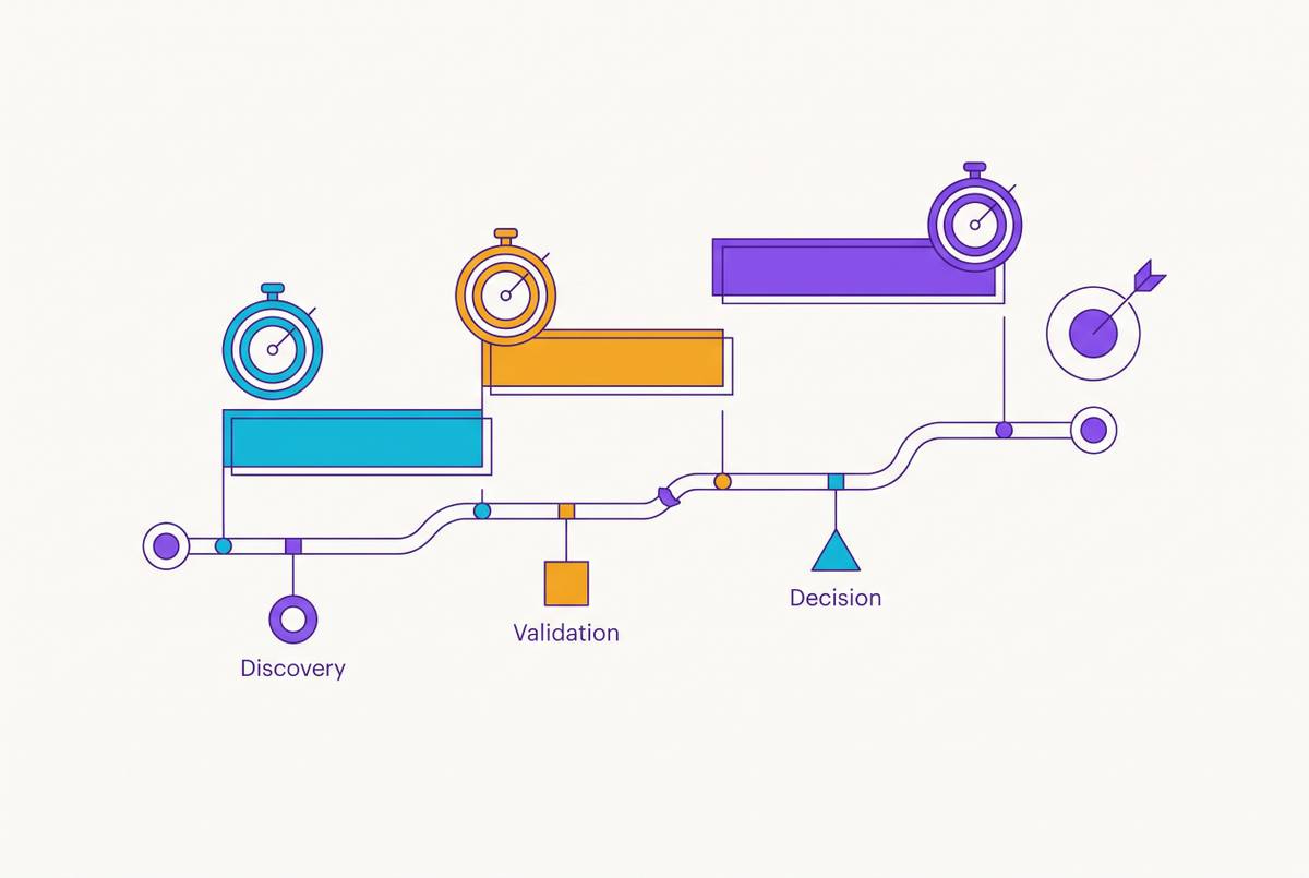 Cover illustration for “Product Demo Length Benchmarks for SaaS Sales Cycles”