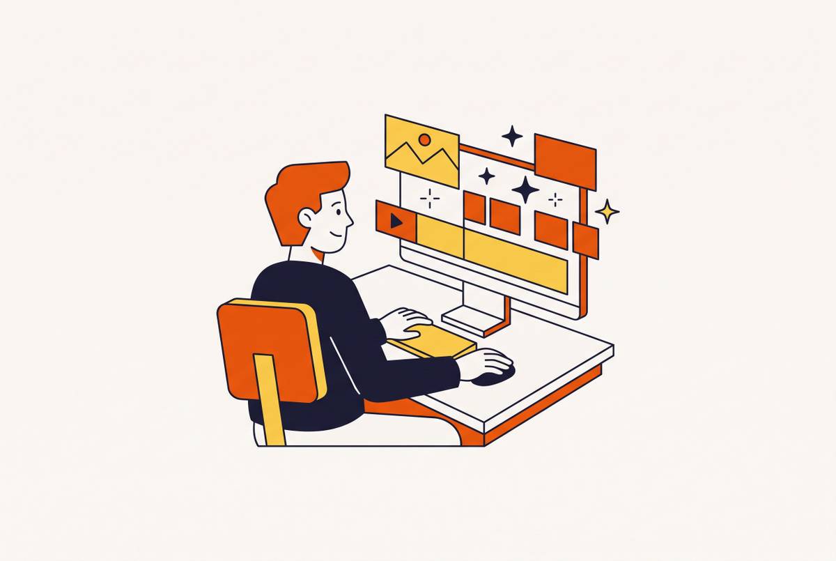 Cover illustration for “Best AI Video Editors for Non-Technical Content Creators”