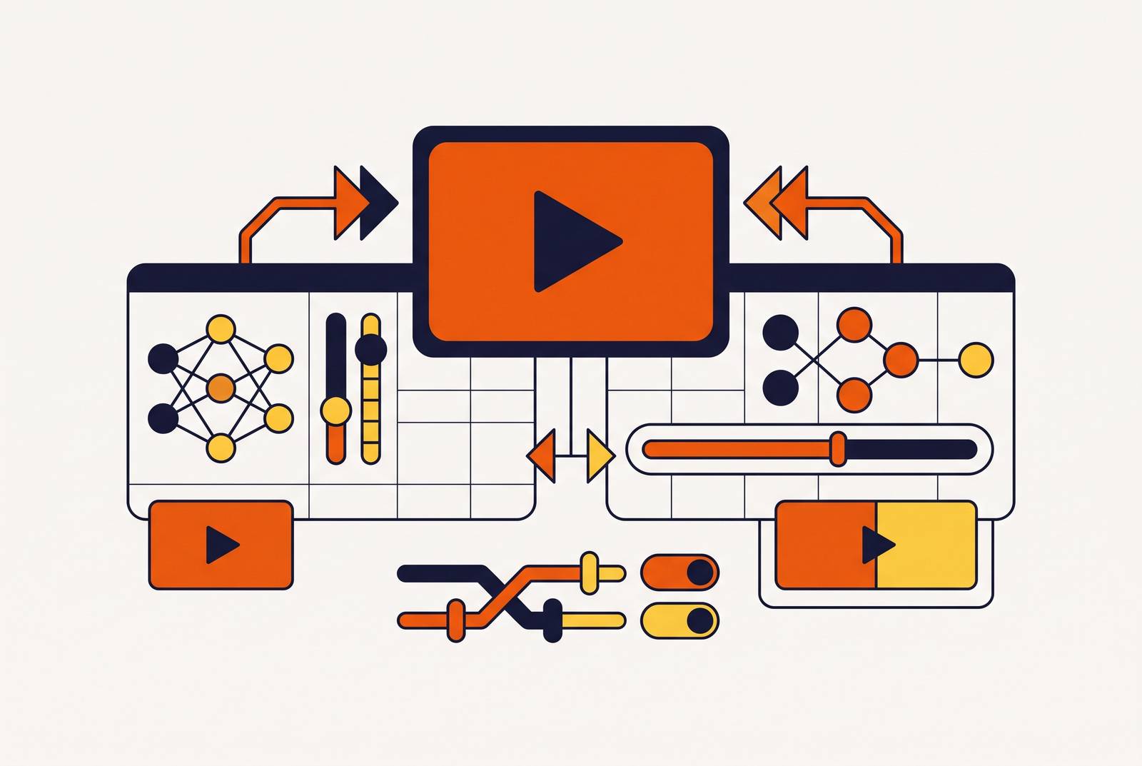 Cover illustration for “AI Video Production Tools Compared for Software Teams”