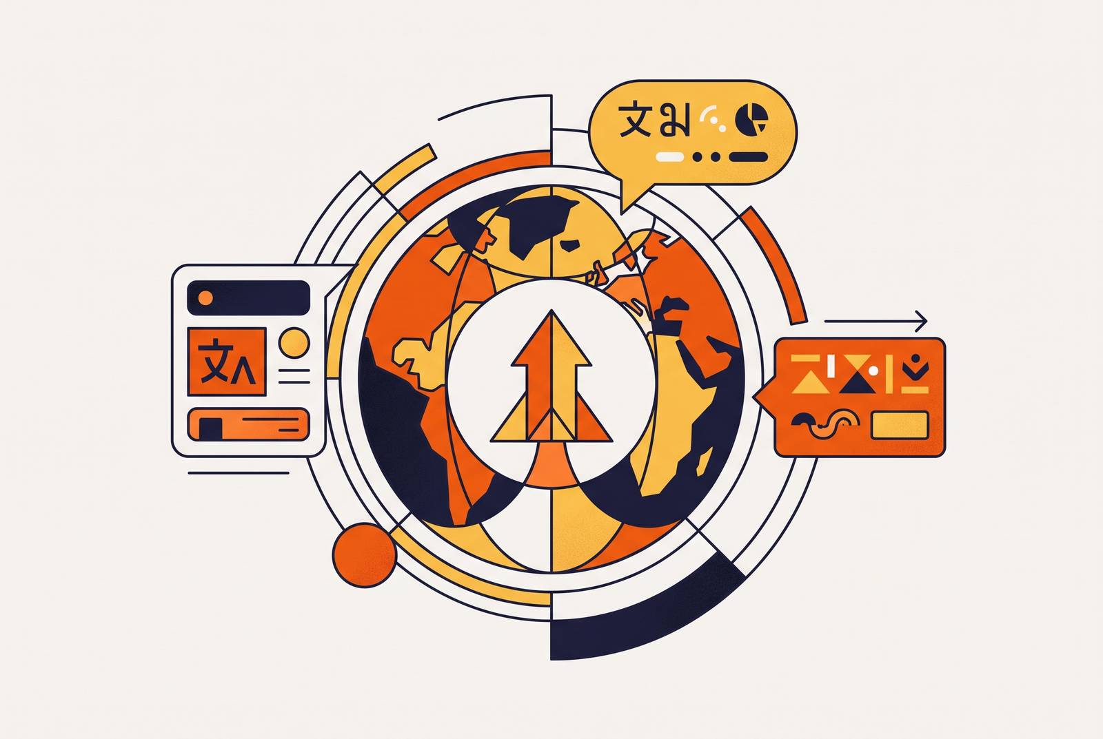 Cover illustration for “Localizing Product Launch Content for Global Markets”