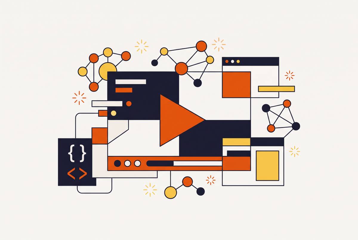 Cover illustration for “Creating Training Videos With AI for Software Teams”