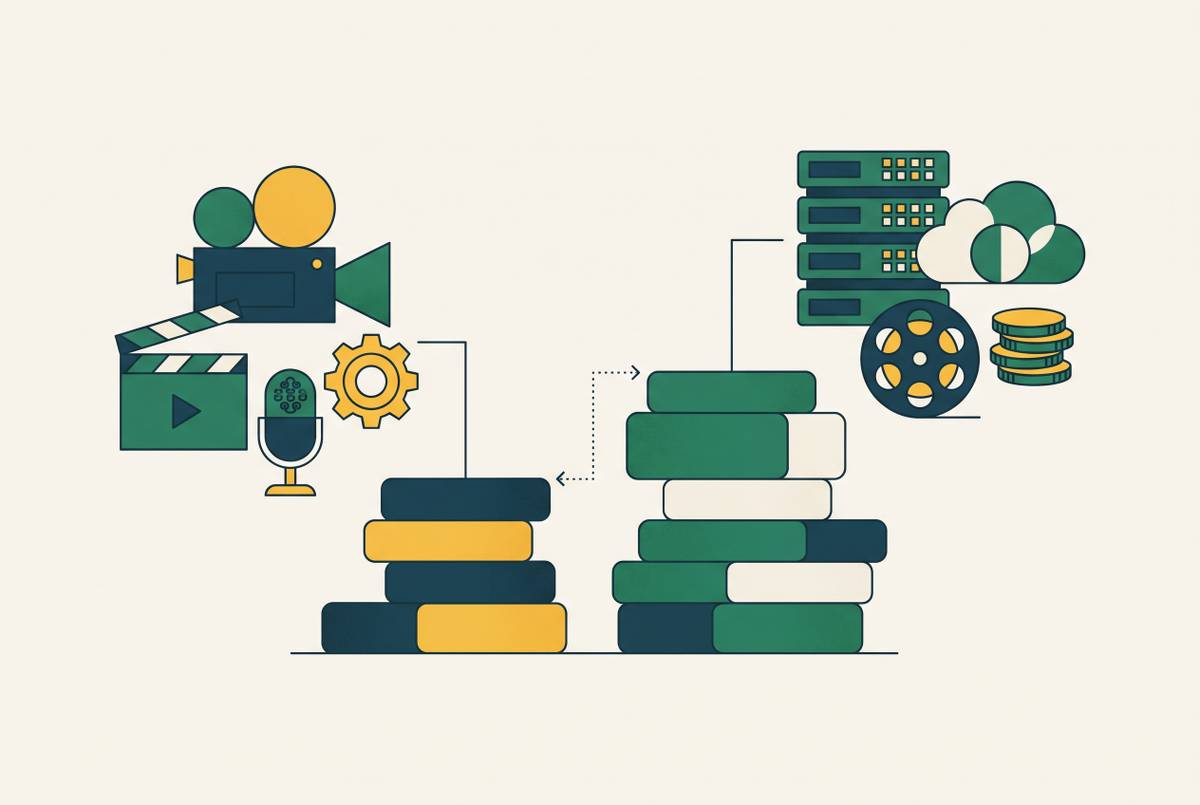 Cover illustration for “Tooling Cost Comparison for Training Video Production Stacks”