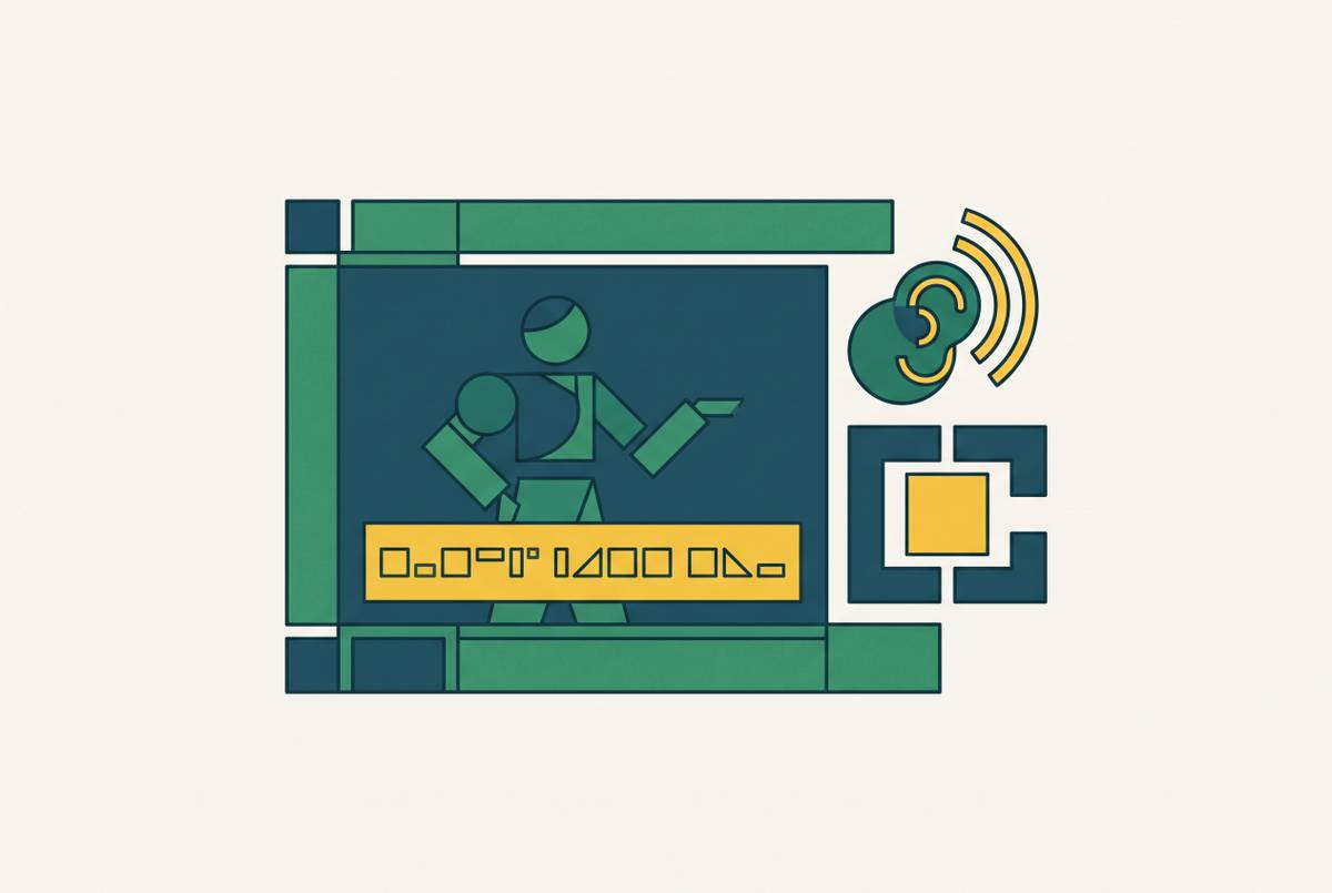 Cover illustration for “Closed Captioning and Accessibility Requirements for Training Video”
